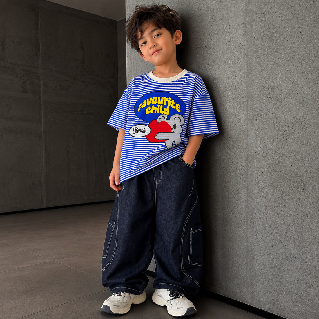 Favourite Child Blue Striped Tee