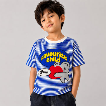 Favourite Child Blue Striped Tee