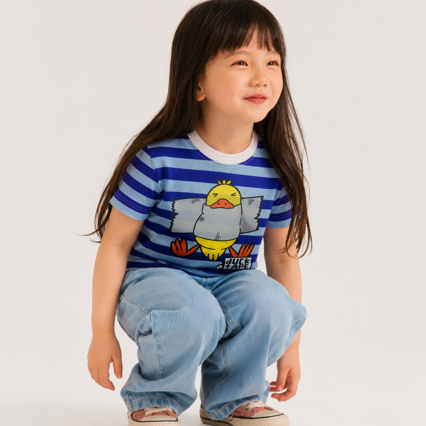 Duck Tape Blue Striped T-Shirt