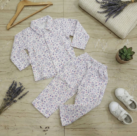 White Floral Heart Cord set