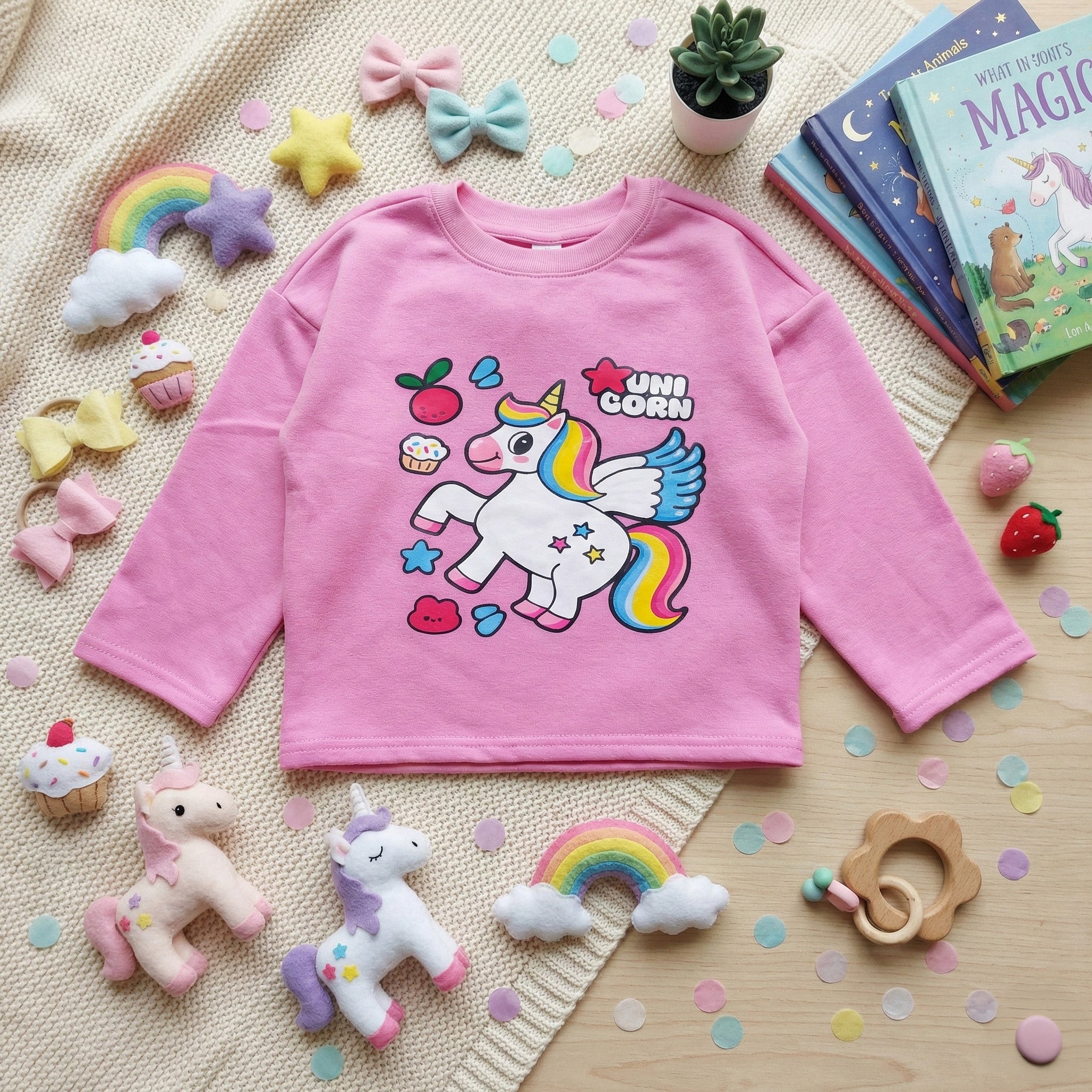 Pink Unicorn Fleece Tee