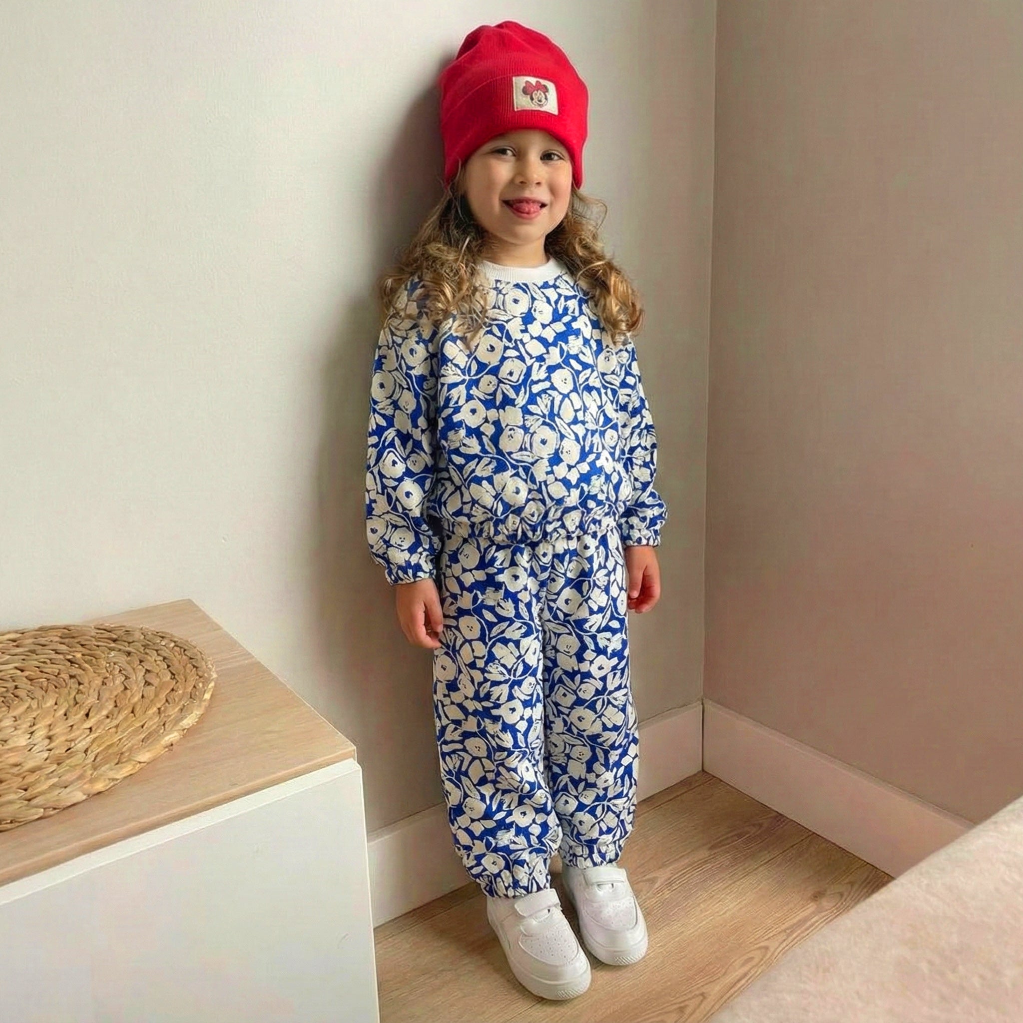 Floral Blue Cord set