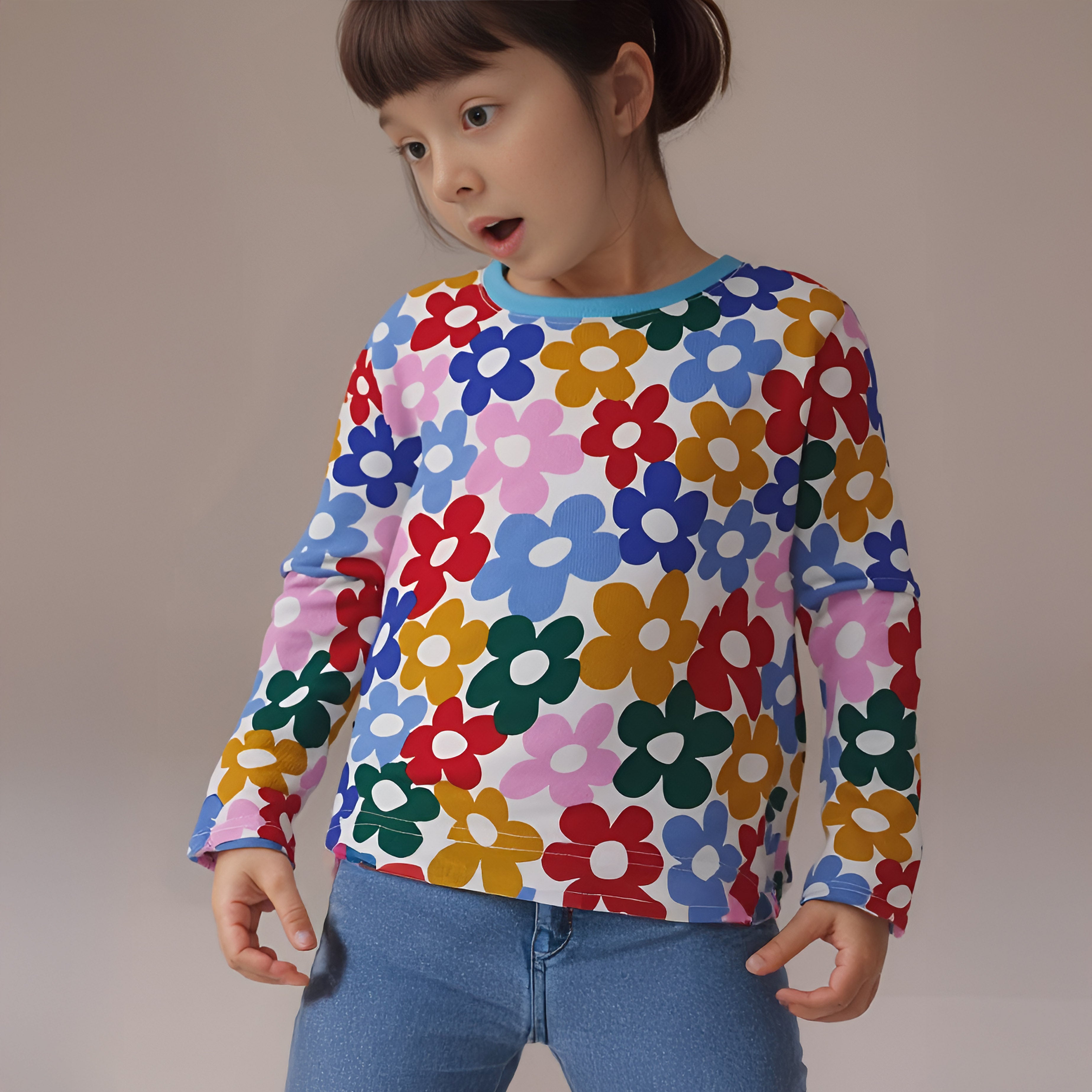 Rainbow 🌈 Flower Tee