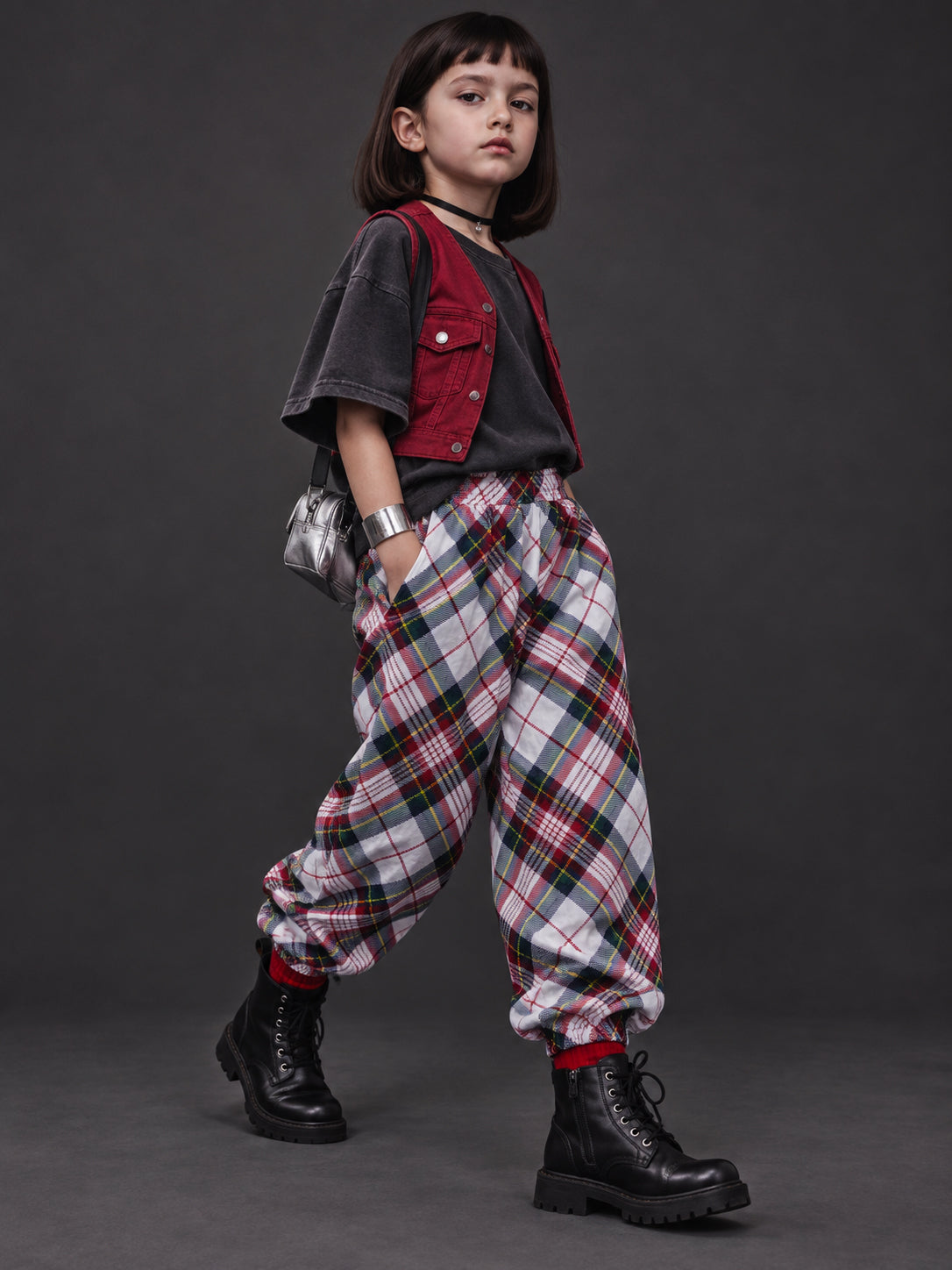 Rockstar Drop Joggers – Classic Tartan