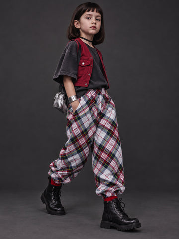 Rockstar Drop Joggers – Classic Tartan