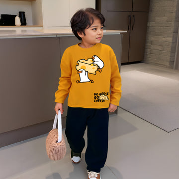 Go Geese And Cheese 🧀  Yellow Tee