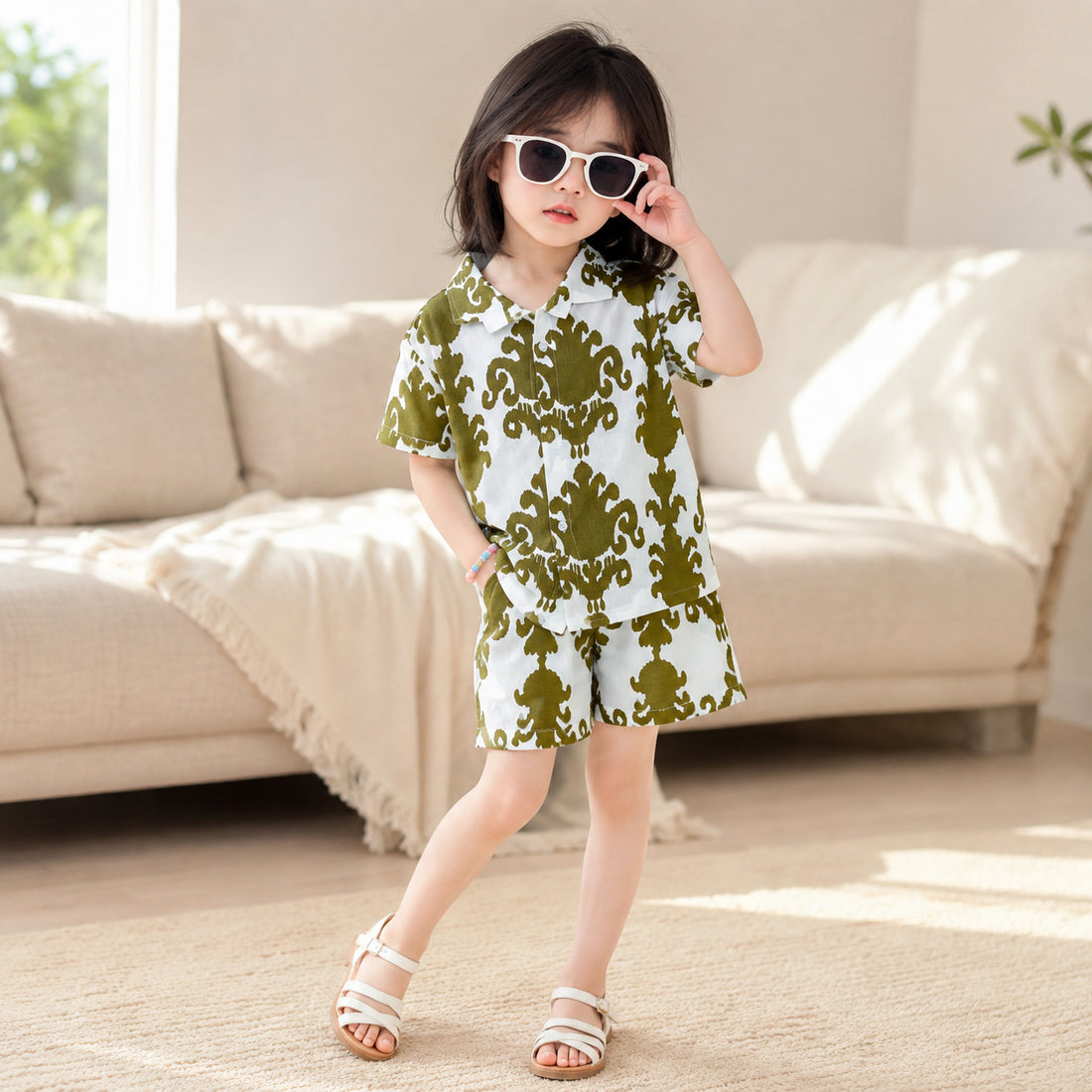 Olive Mirage Cord Set
