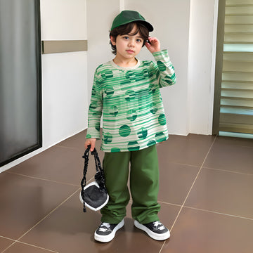 Green Orb Designer T-Shirt