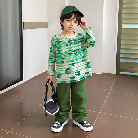 Green Orb Designer T-Shirt