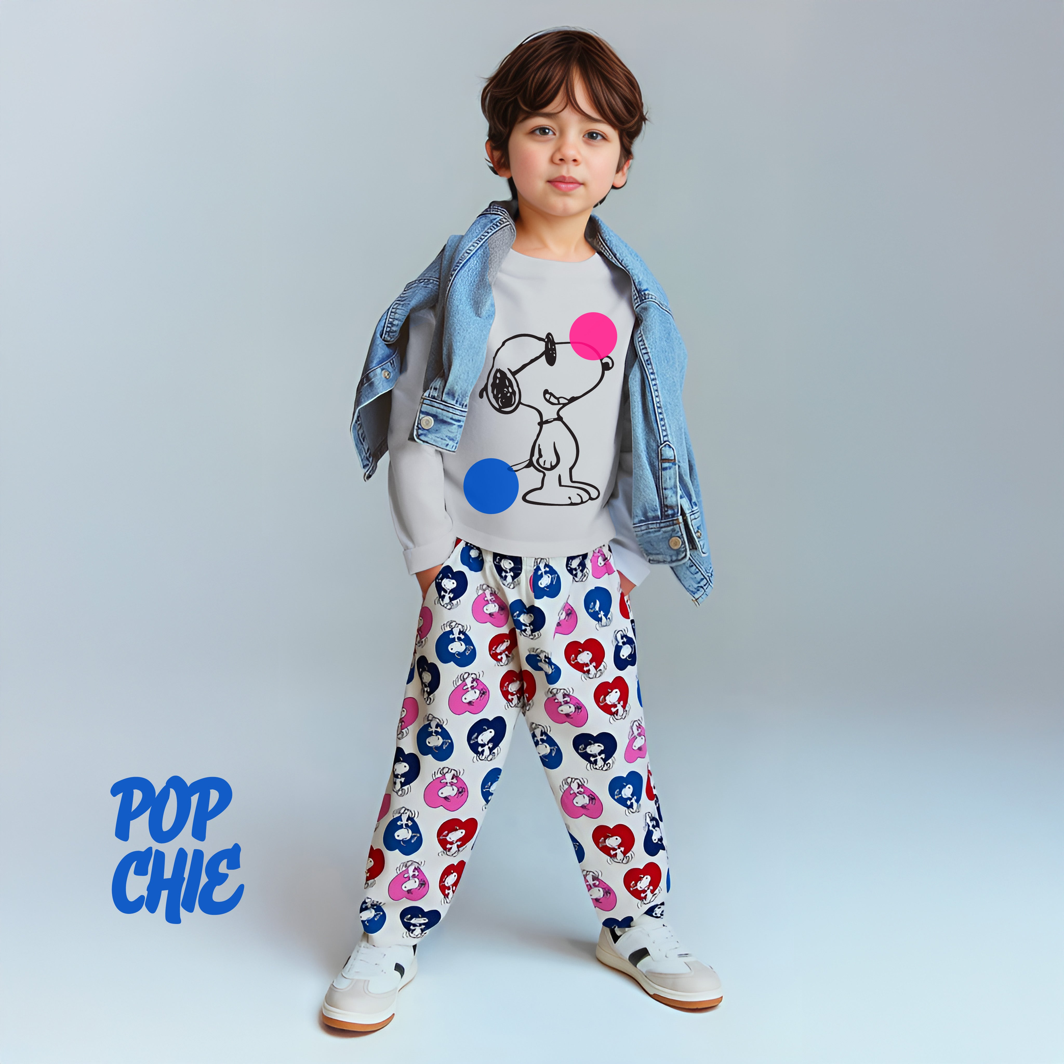 Hello Puppy Cotton Sinker Trousers