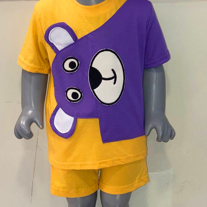 Hello Teddy 3d Cordset- yellow