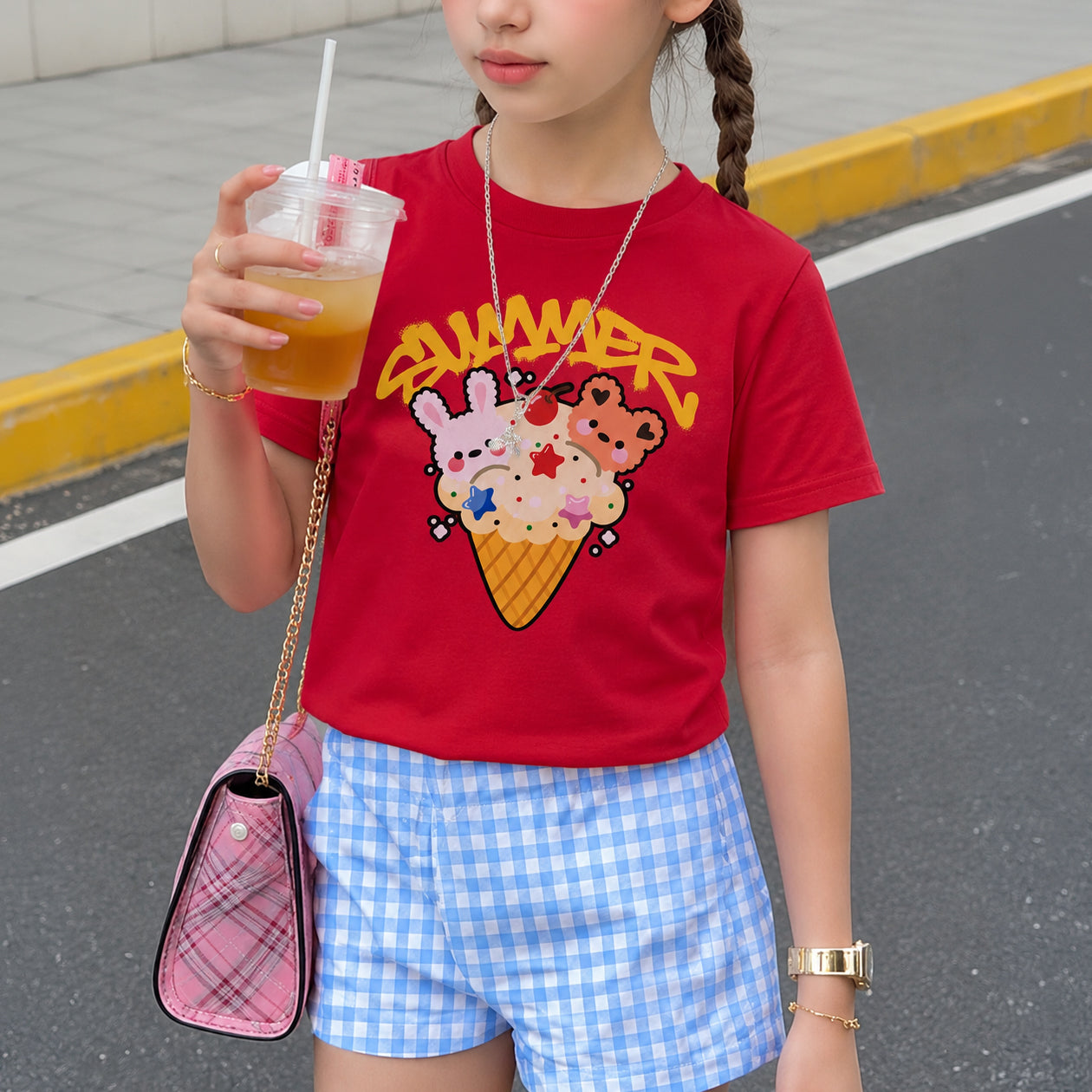 Summer Icecream Rose T-Shirt