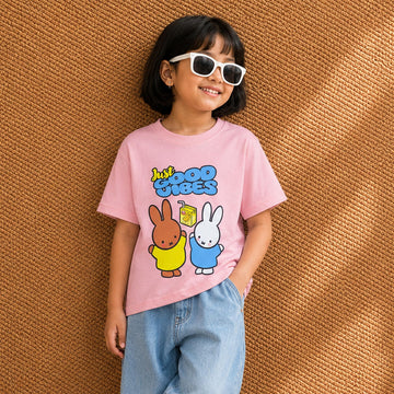 Happy Bunny Good Vibes Pink T-shirt