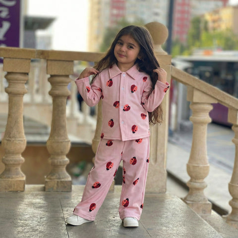 Pink Lady Bug Cord Set