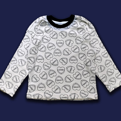 Loved Heart Tee – Minimal Love Edition 🤍