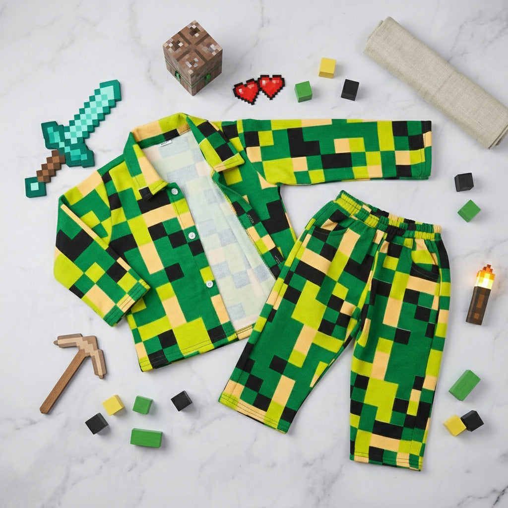 Green Pixel Cord Set