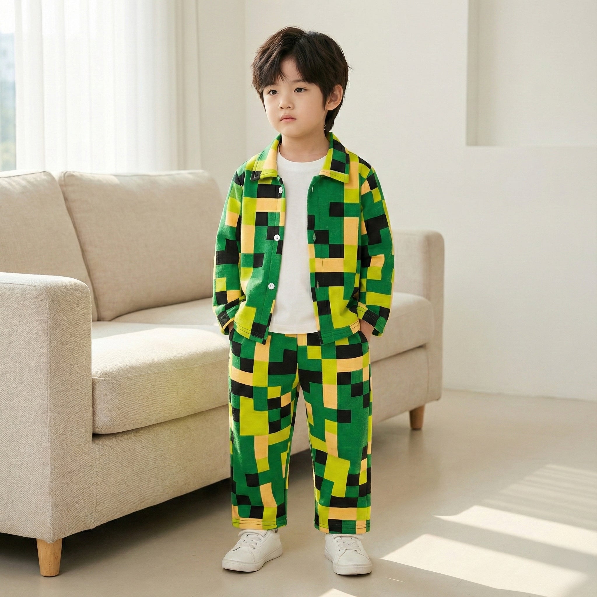 Green Pixel Cord Set