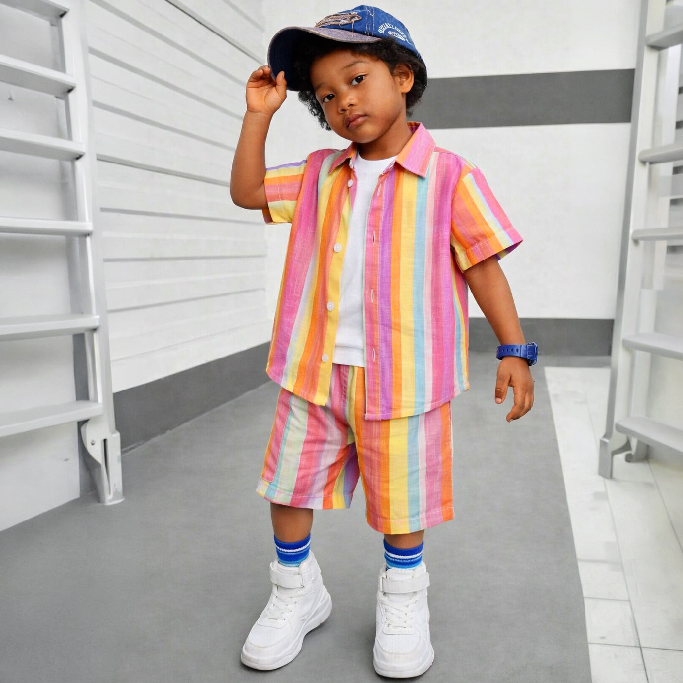 Rainbow Pink Line Cord Set
