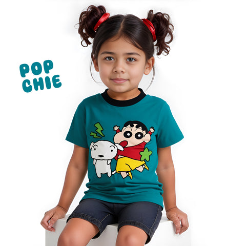 Naughty Chan Sea-Green T-Shirt