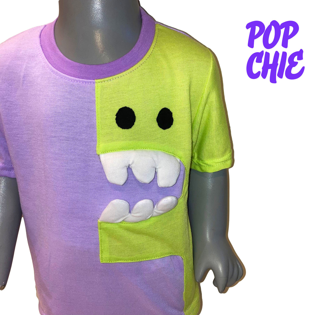 Monster Face Kids Set - Green Purple