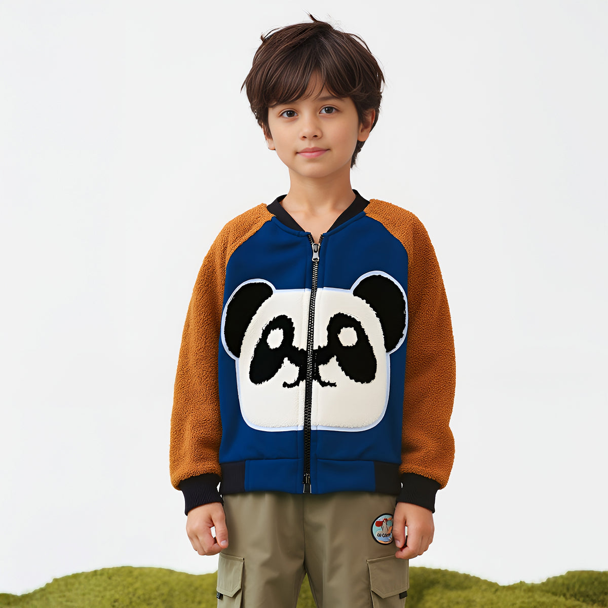 Panda-Hug Double-Layer Fleece Jacket