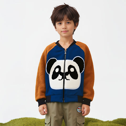 Panda-Hug Double-Layer Fleece Jacket