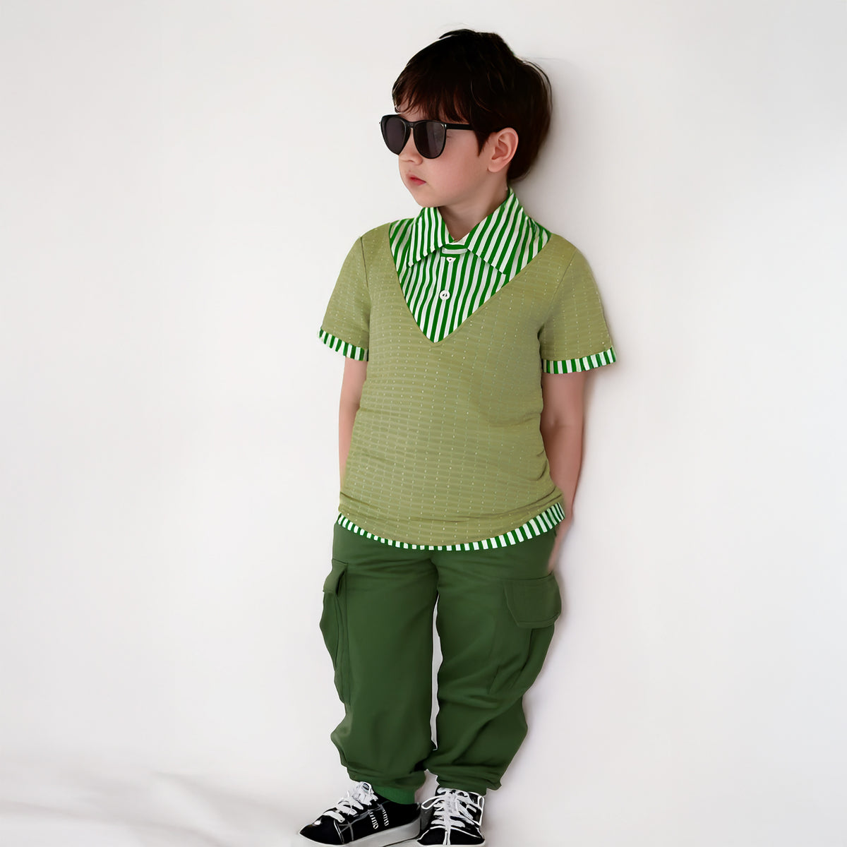Fancy Kid's Green Tshirt