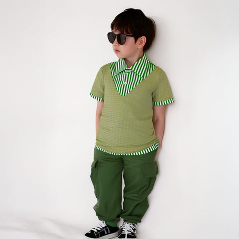 Fancy Kid's Green Tshirt