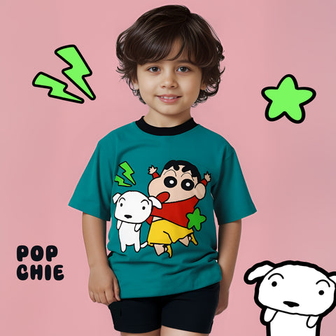 Naughty Chan Sea-Green T-Shirt