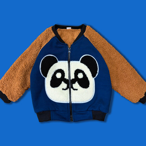 Panda-Hug Double-Layer Fleece Jacket