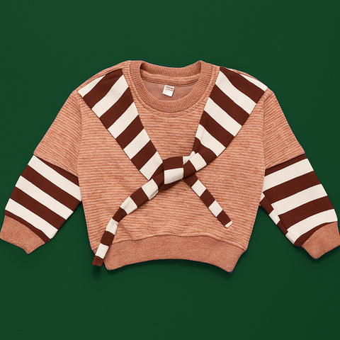 Retro Cozy Striped Sweater Tee 🧣✨