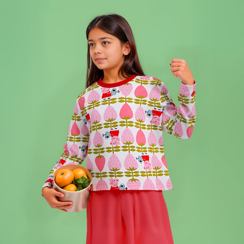 Strawberry Peepa Pig Tee