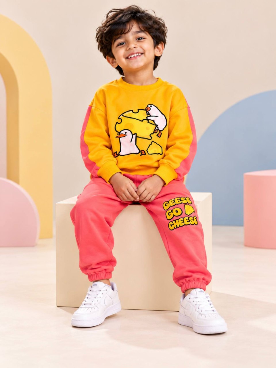 Cheesy Ducky Sweatshirt and Joggers - Cord Set
