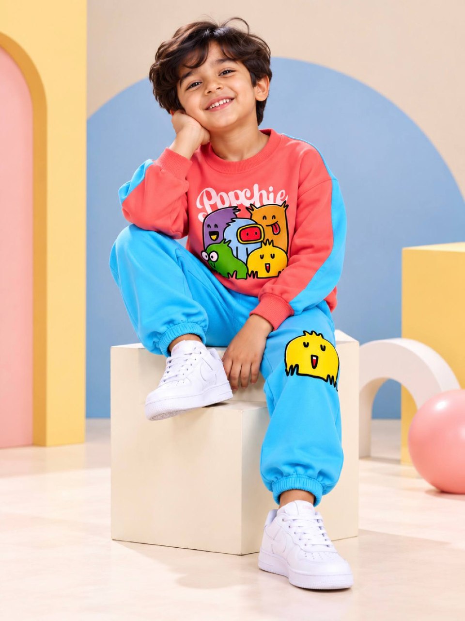 Happy Doodles Sweatshirt and Joggers - Cord Set