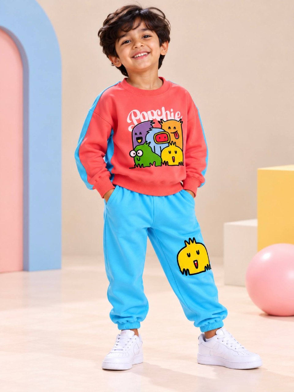Happy Doodles Sweatshirt and Joggers - Cord Set