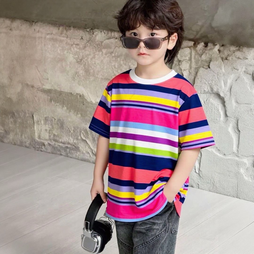 Rainbow Pop Stripe Tee