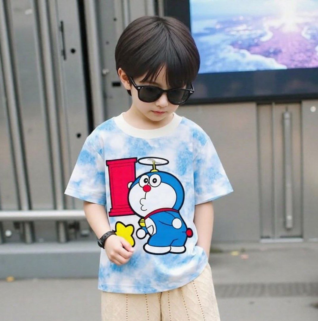 Doraemon Blue Splash Dream Tee