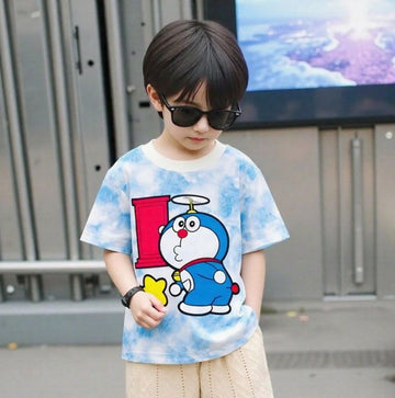 Doraemon Blue Splash Dream Tee