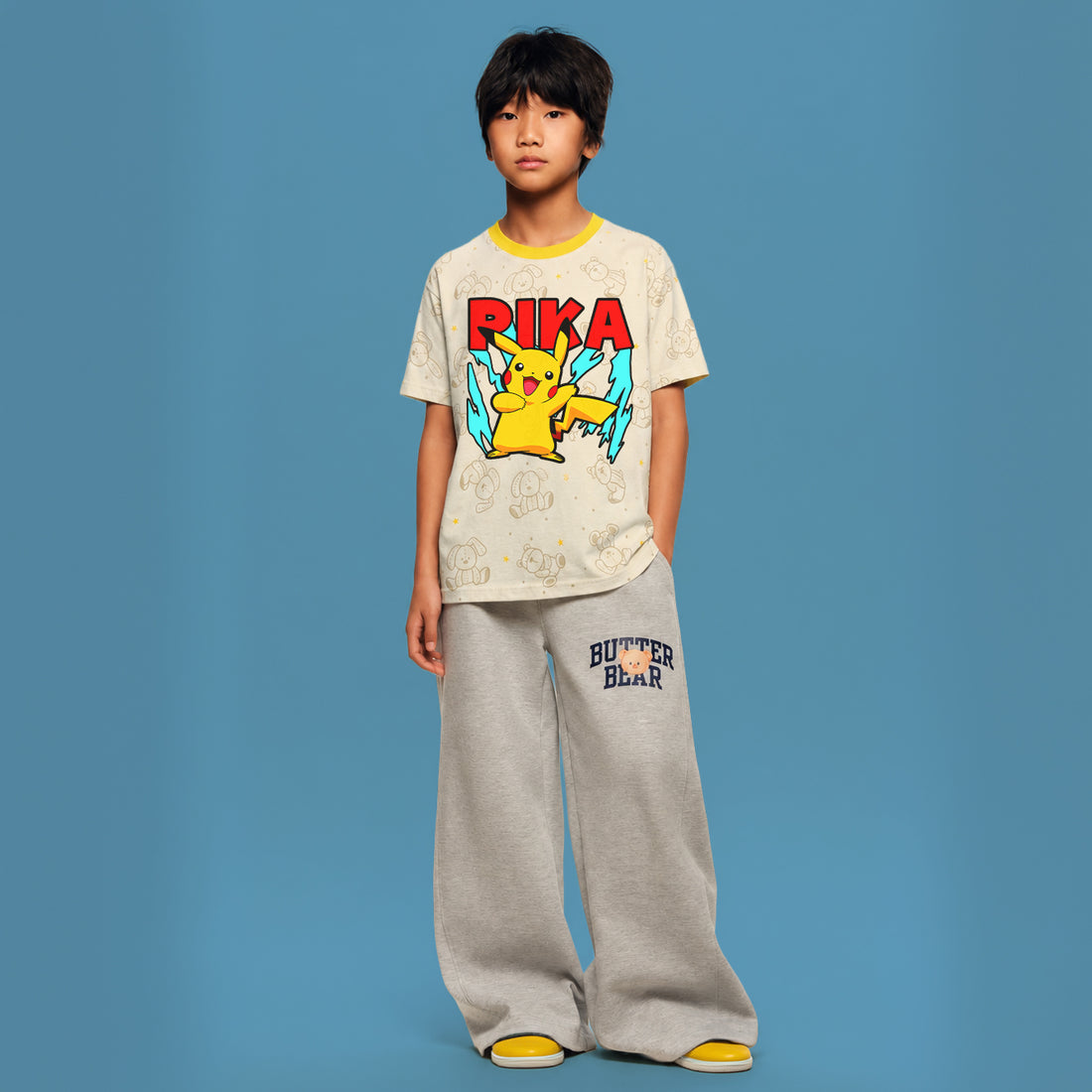 Cool Pika Pika In Yellow Teddy Tee