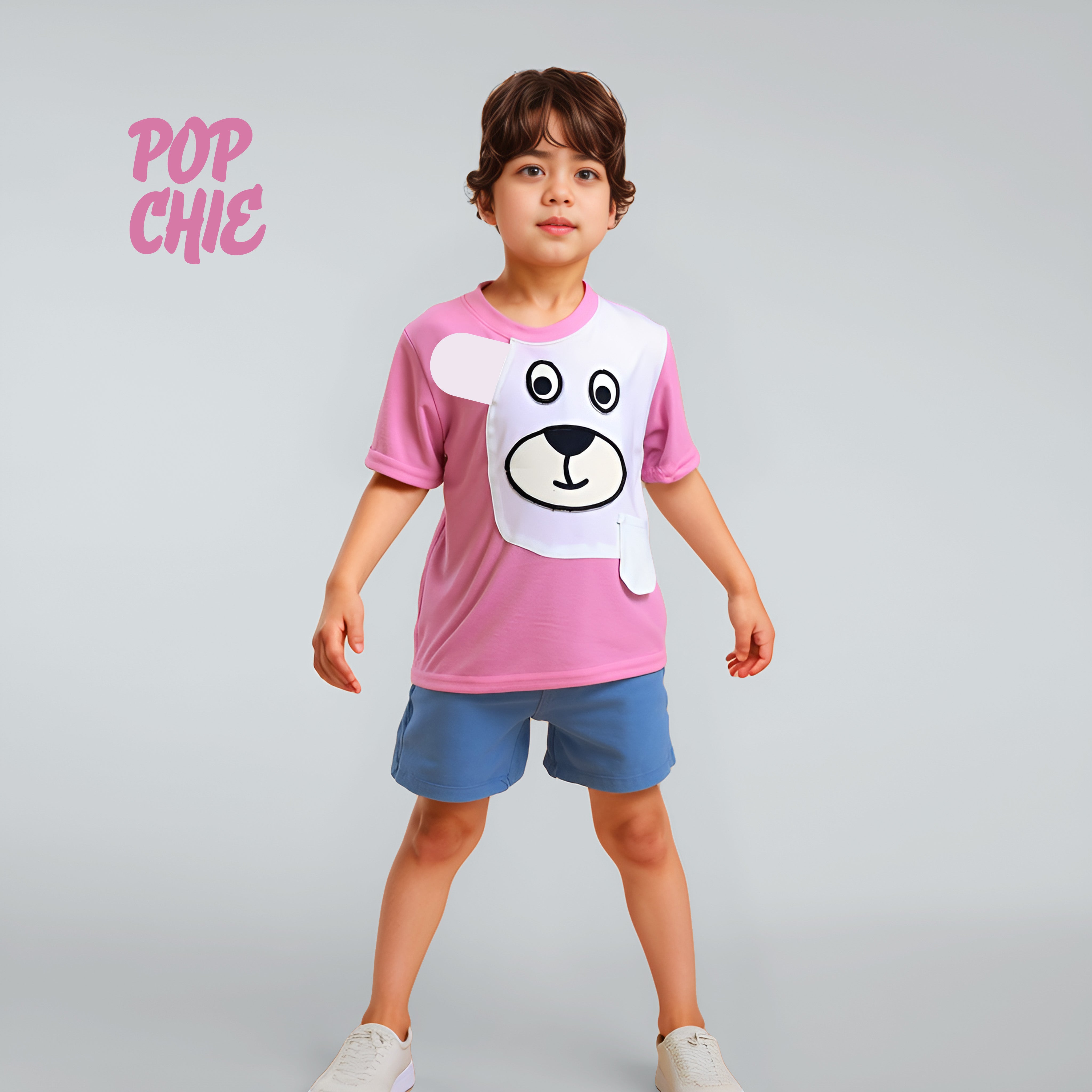 Teddy Face Pink Set for Kids