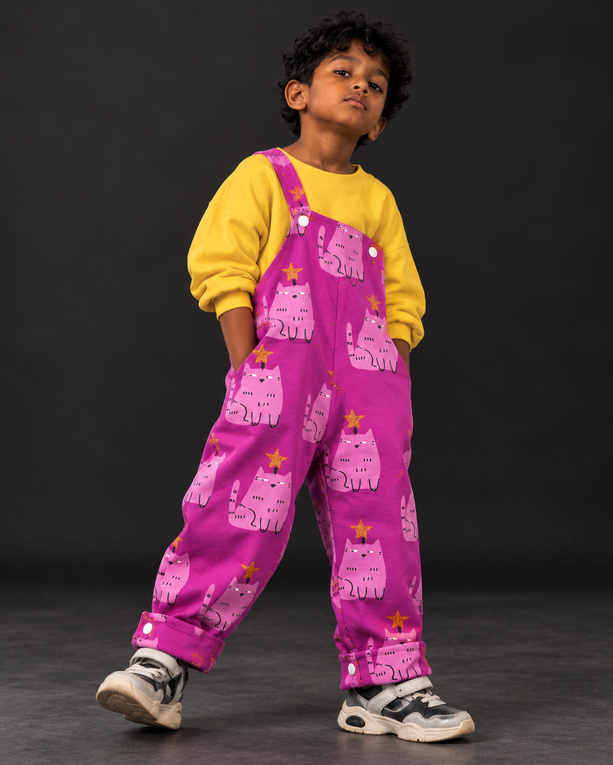 Purrfect Cats Dungaree Cord-Set