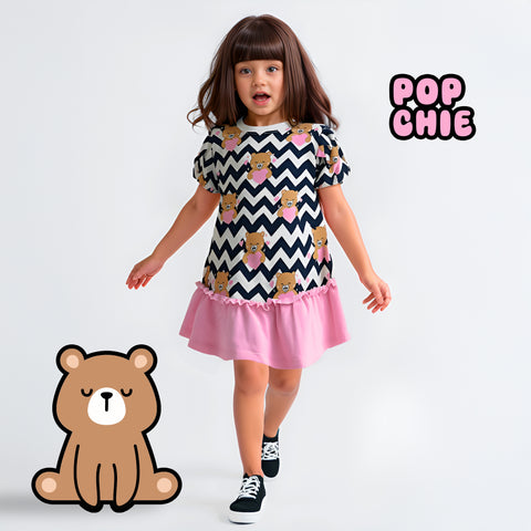 Wavy Hearts Frock Dress