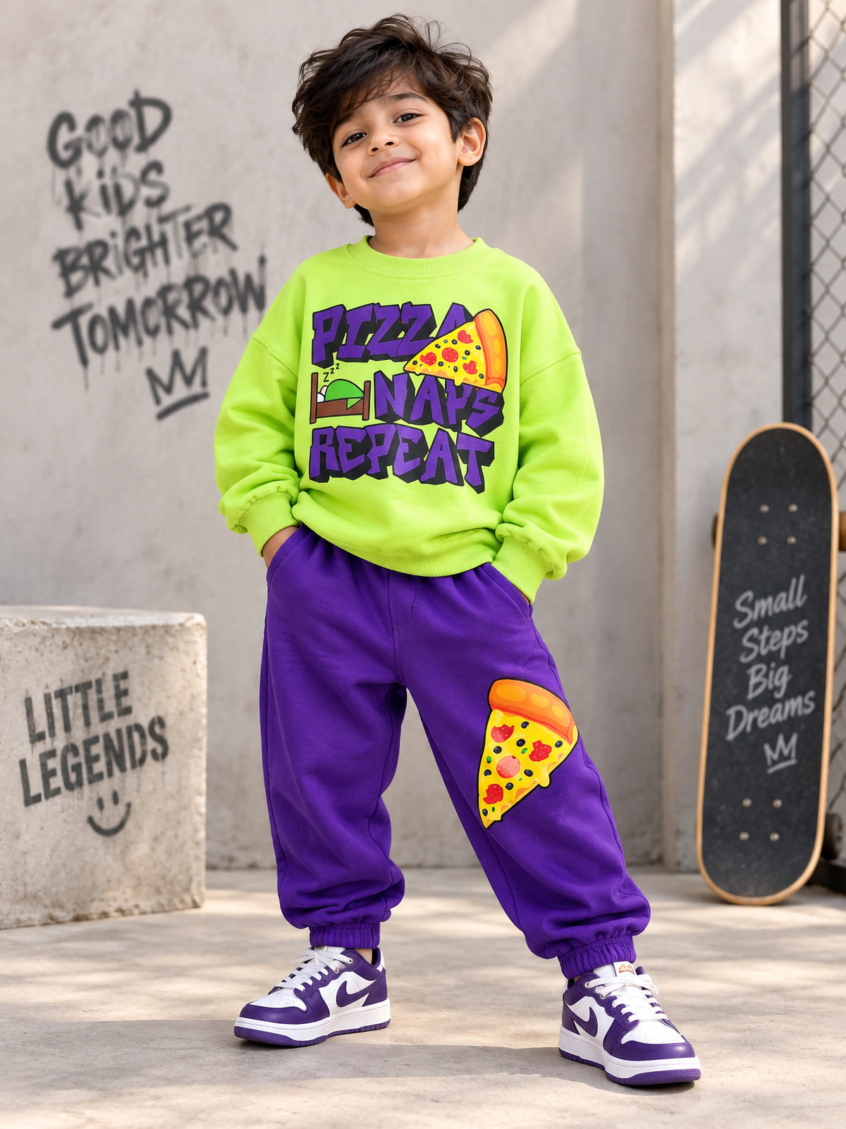 Pizza Oversized French Terry Co-ord Set