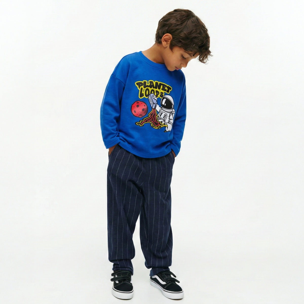 Planet Loops Blue Tee