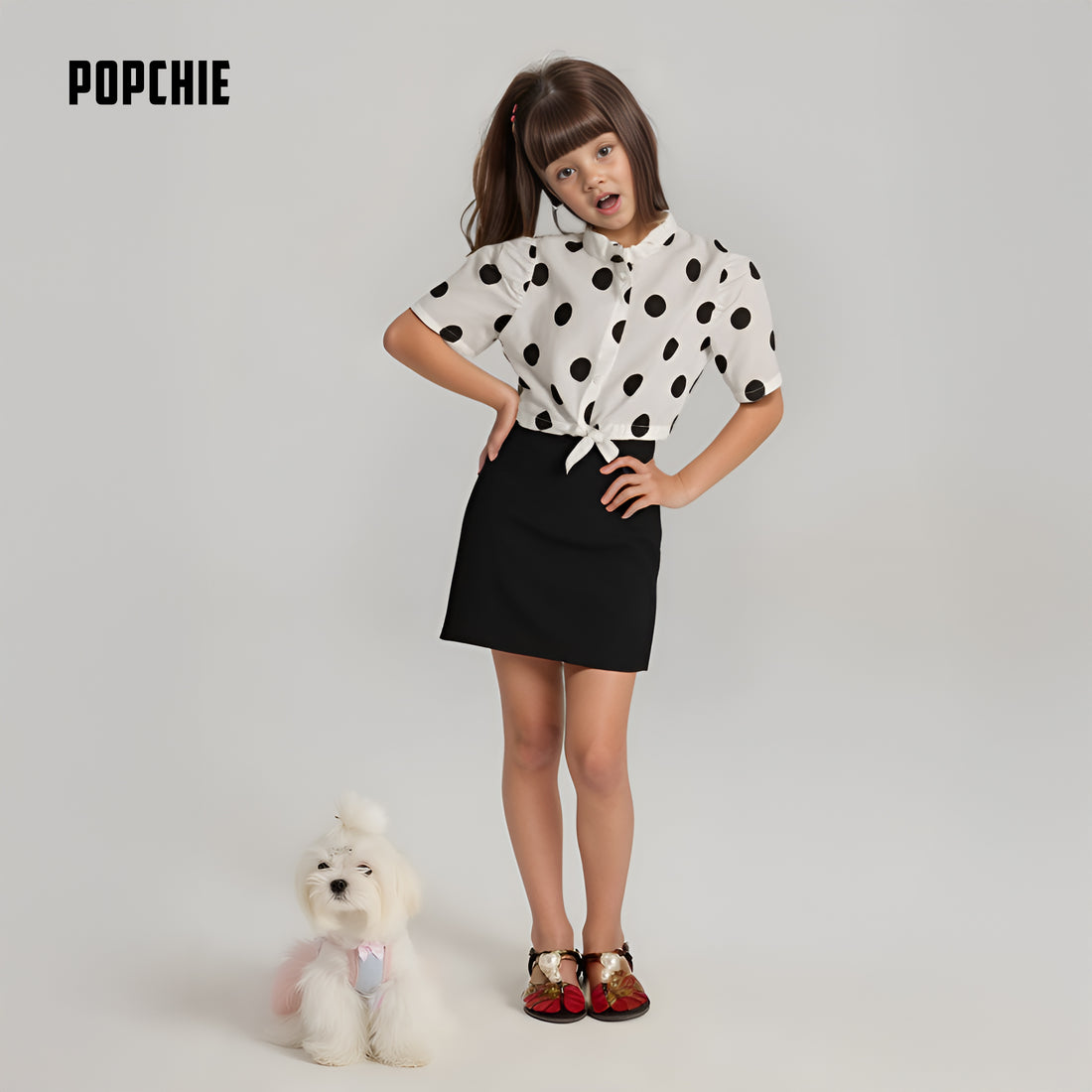Polka Dot Bobby Shirt for Girls