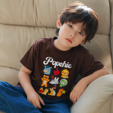 Popchie Friends Brown Tee