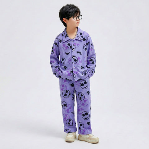 Purple Halloween Cord Set - Hosiery