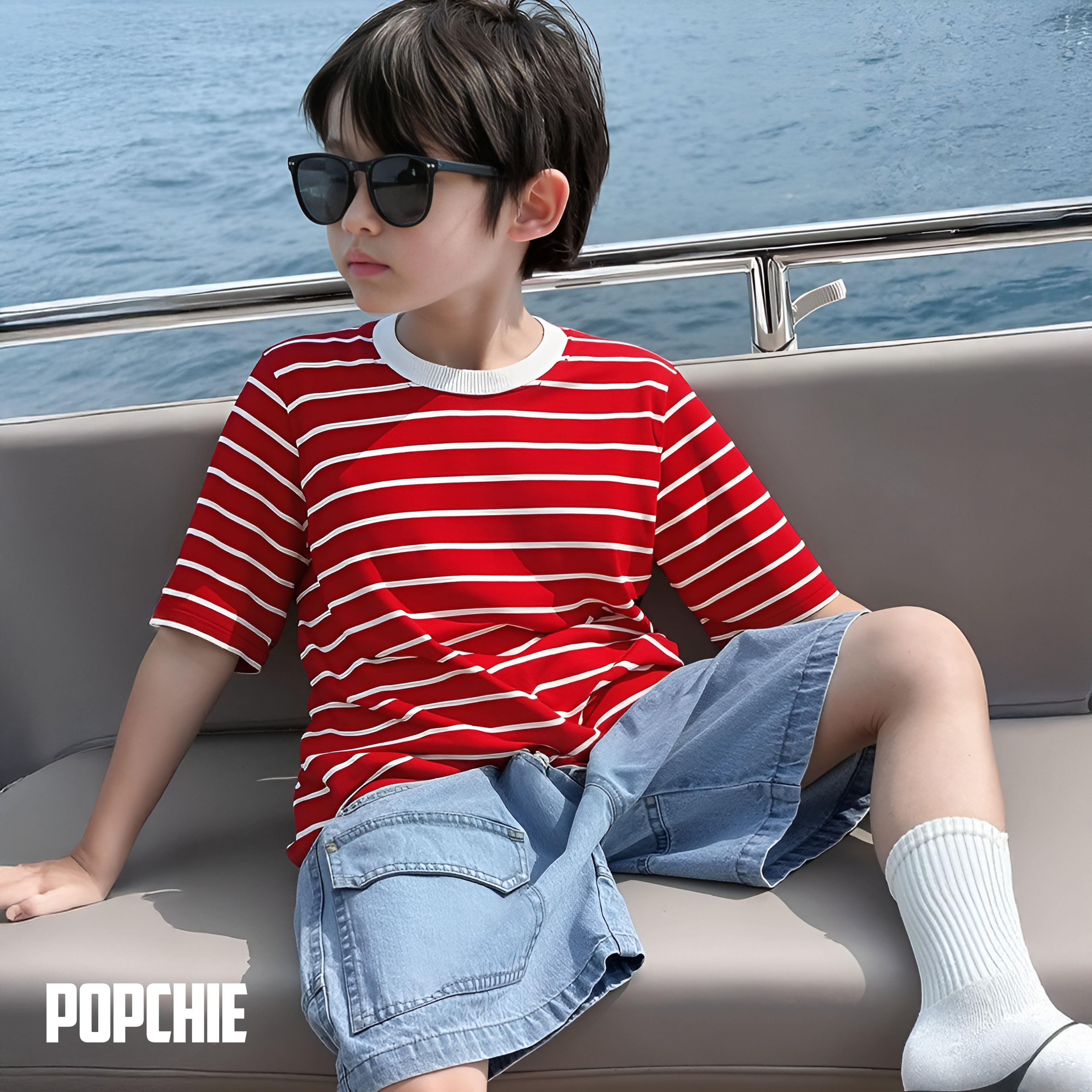 Red White Striped T-Shirt