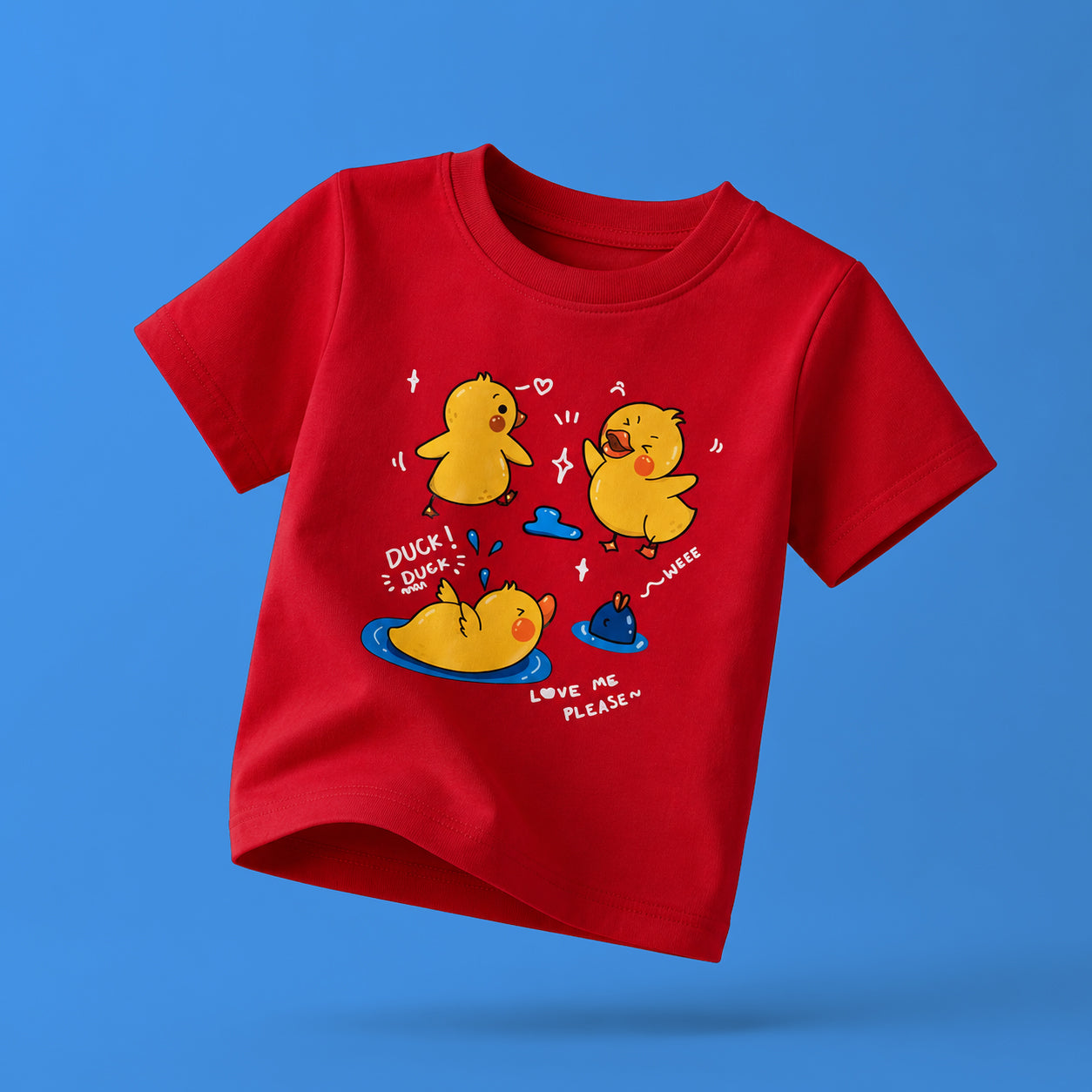 Lazy Ducks Red T-Shirt