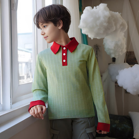 Tropical Colour Pop Polo T-Shirt - Full Sleeves